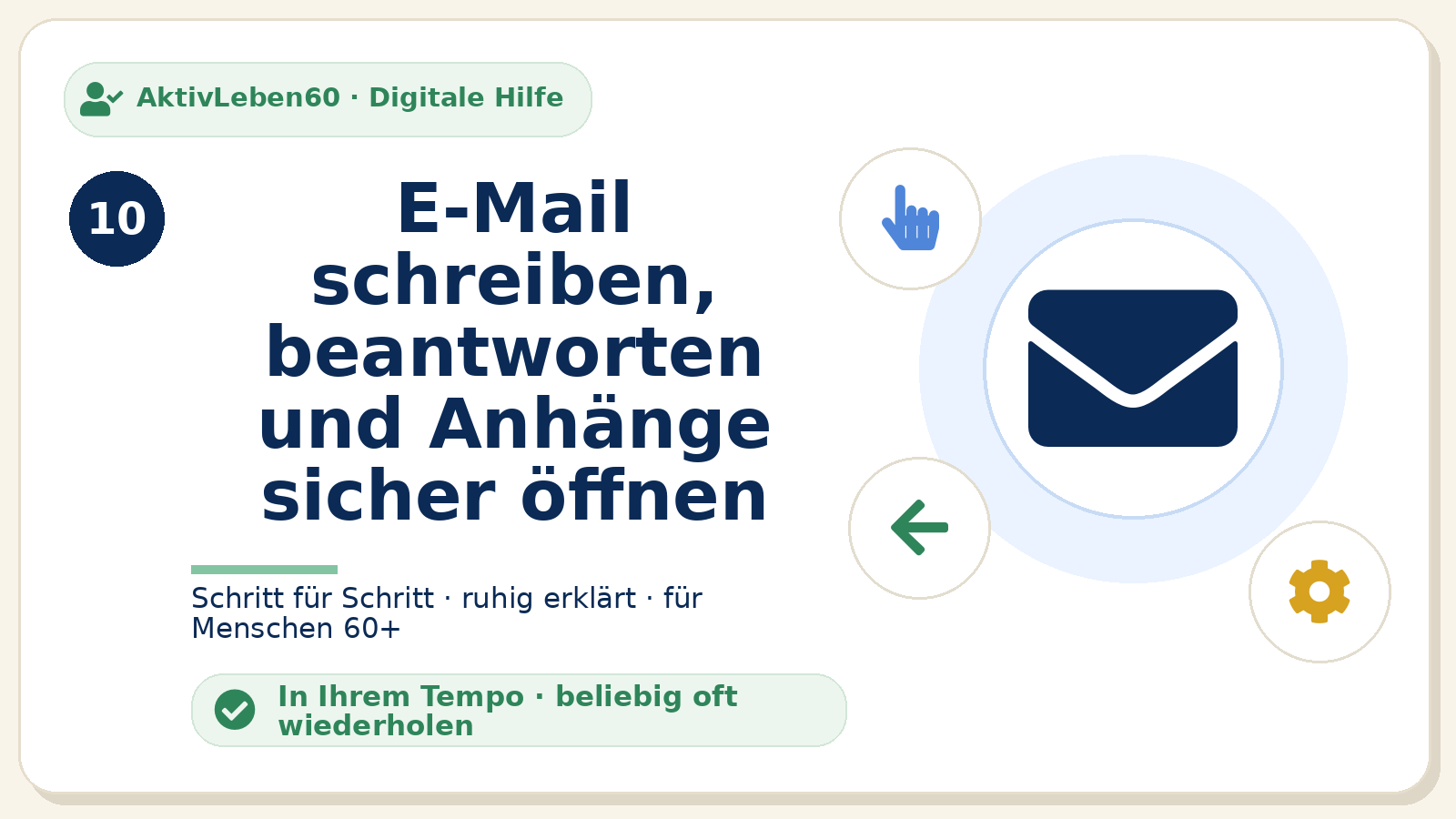 Kursbild zu E-Mail schreiben, beantworten und Anhänge sicher öffnen