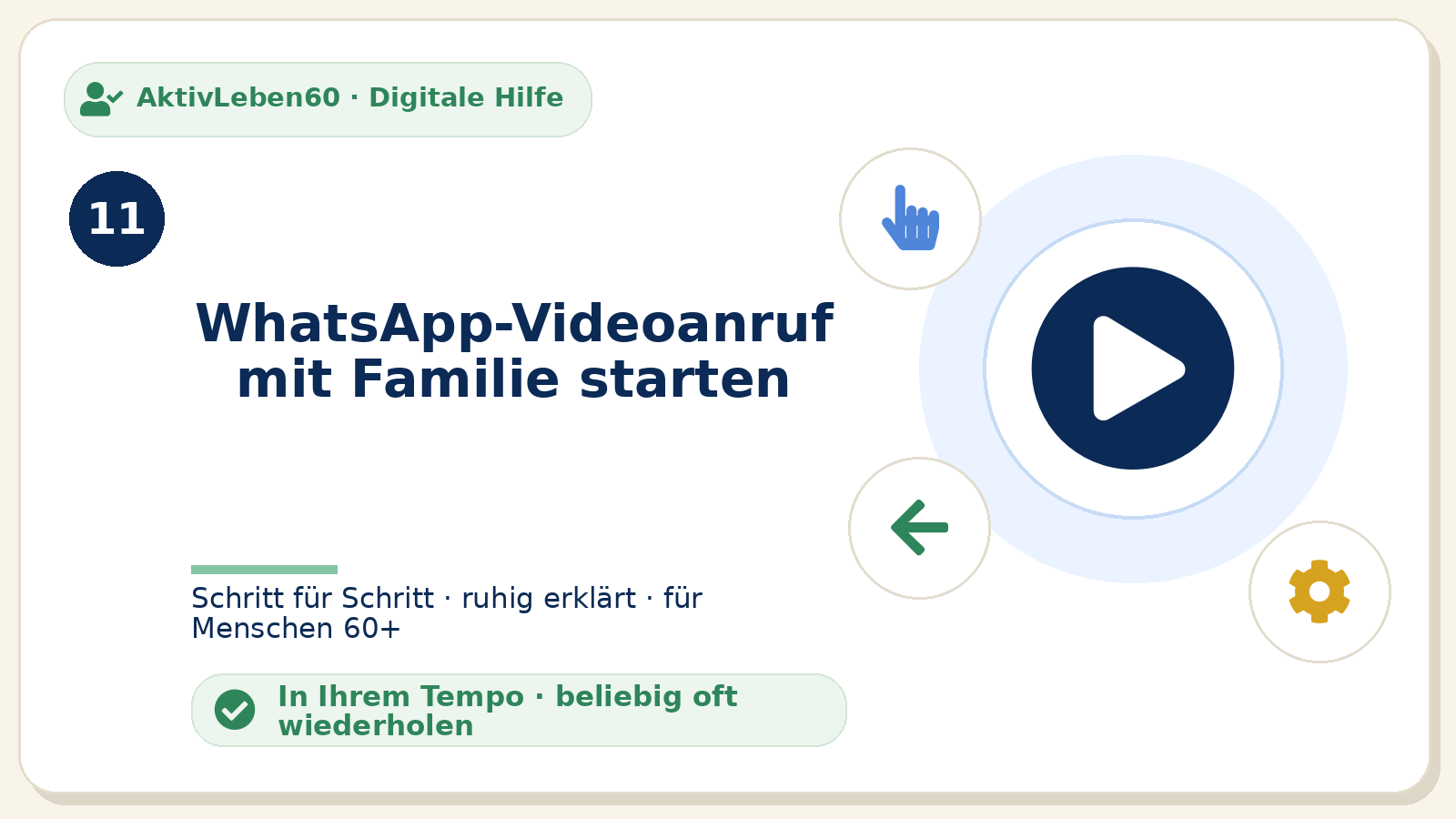 Kursbild zu WhatsApp-Videoanruf mit Familie starten