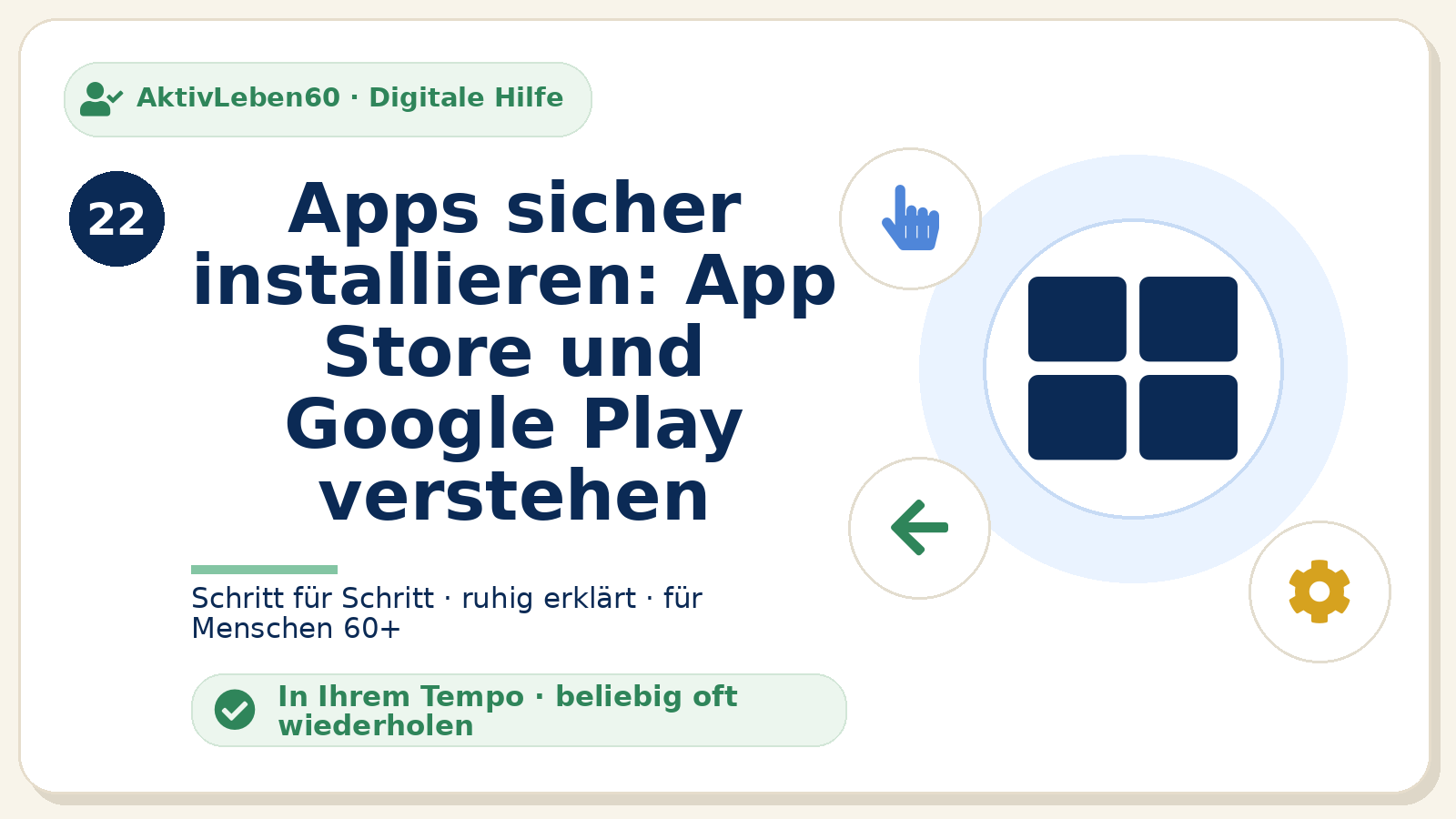 Kursbild zu Apps sicher installieren: App Store und Google Play verstehen
