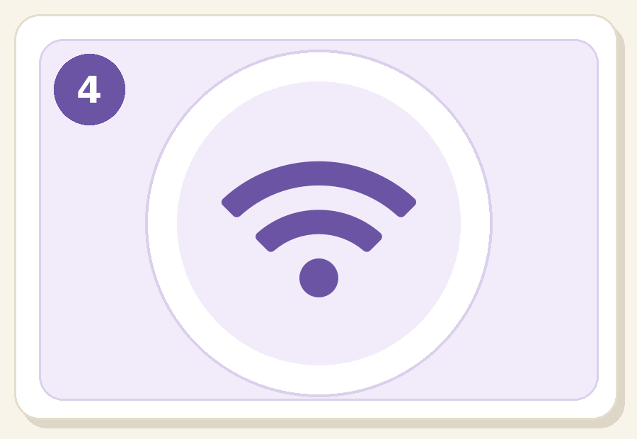 Symbol zu Prüfen , ob WLAN verbunden ist