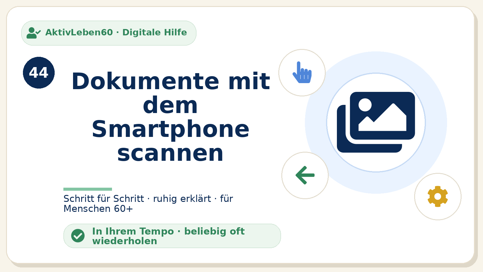 Kursbild zu Dokumente mit dem Smartphone scannen