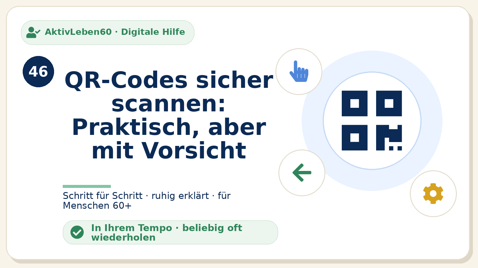 Kursbild zu QR-Codes sicher scannen: Praktisch, aber mit Vorsicht